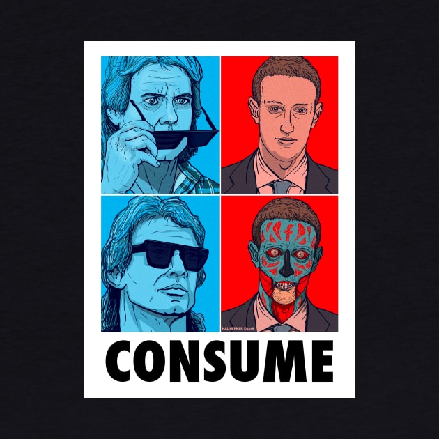 PUT ON THE GLASSES - THEY LIVE + ZUCKERBERG by HalHefner